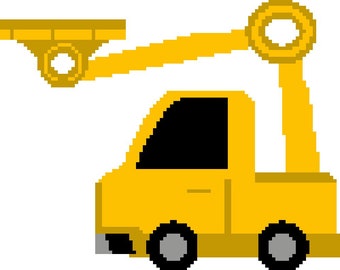 Camión de bebé fácil para niño, crochet C2C, punto de cruz tunecino, gráfico gráfico, patrón gráfico, manta afgana, PDF