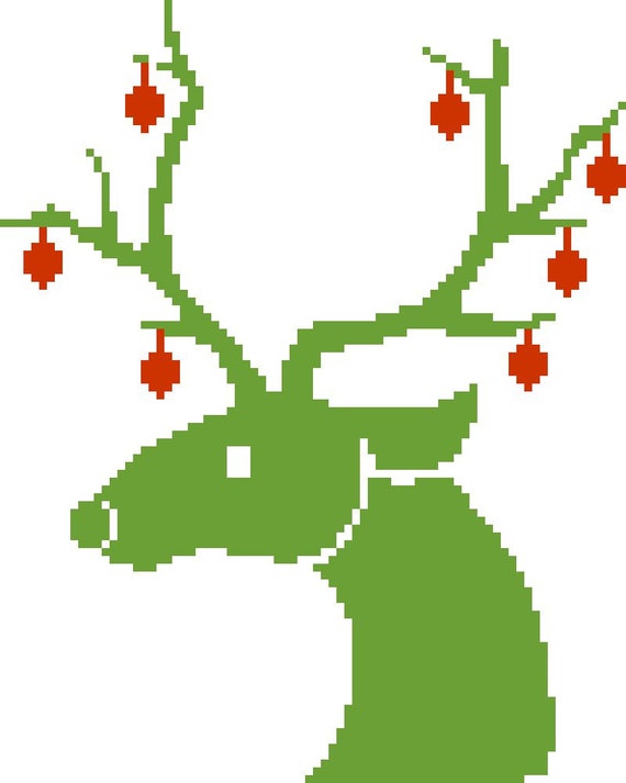 Reindeer Knitting Pattern Chart