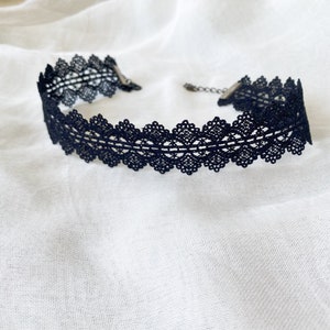 Vintage Gothic Black Lace Choker