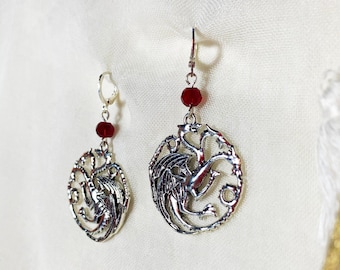 retro vintage gothic dragon earring