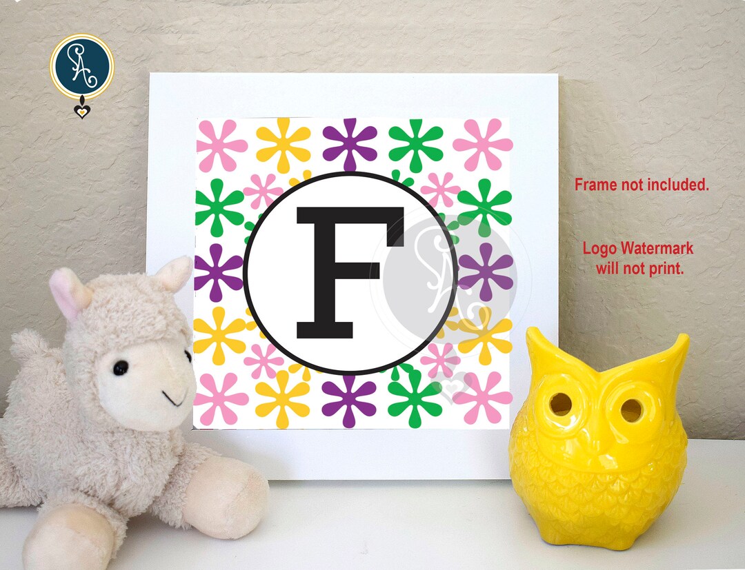 Letter "f" Printable Art Poster, Minimalist Typography Art ...