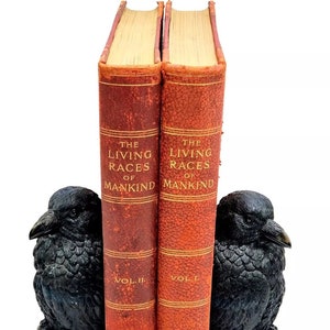 Antique 1900 Living Races Of Mankind: A Popular Illustrated Account Of Mankind Throughout The World 2 Volume Set