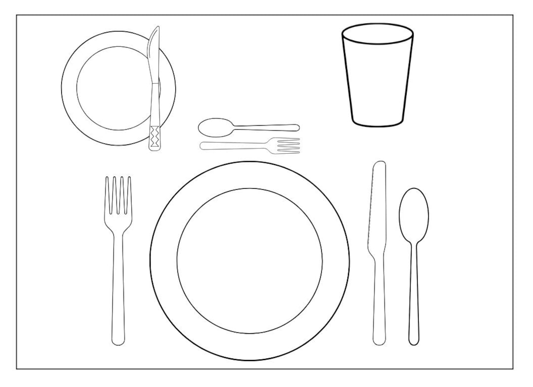 Printable Table Setting Mat - Etsy