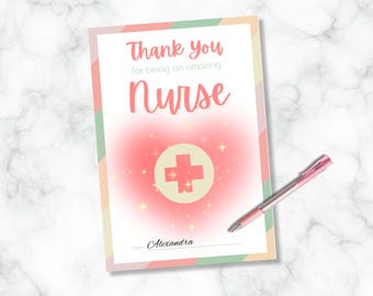 Nurse Appreciation Gift Card Holder, Printable Gift for Nurse, Nurse Week Giftcard, Nurse Practitioner, Best Nurse Appreciation Card