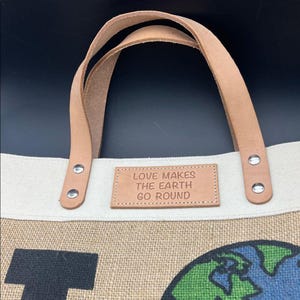 Brighton Limited Edition Love the Earth Tote Jute MSRP rare image 2
