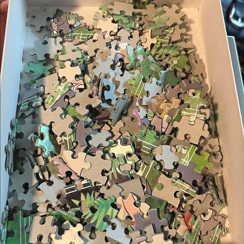 Puzzle vintage Totoro Ghibli da 300 pezzi con note musicali, prodotto in Giappone. immagine 4