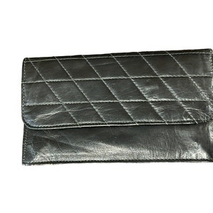 Cartera de viaje grande de piel