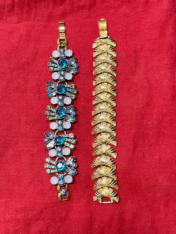 Vintage Coro & Rhinestone Bracelets - image 1