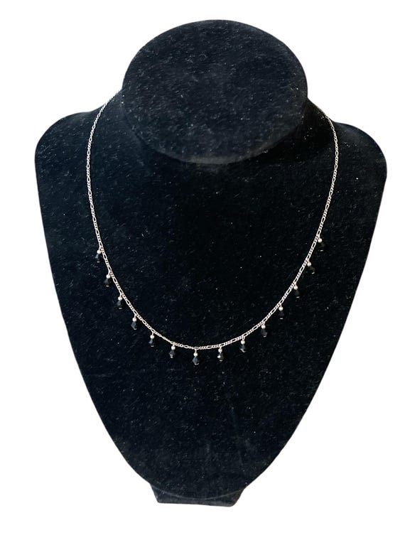 Sterling Silver Onyx Necklace