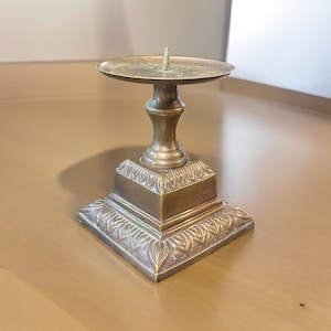 Vintage Bronze Candle Stick Holder