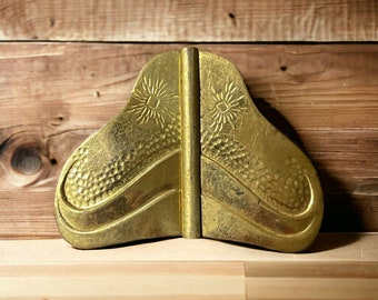 Antique Art Nouveau Brass Sash Buckle