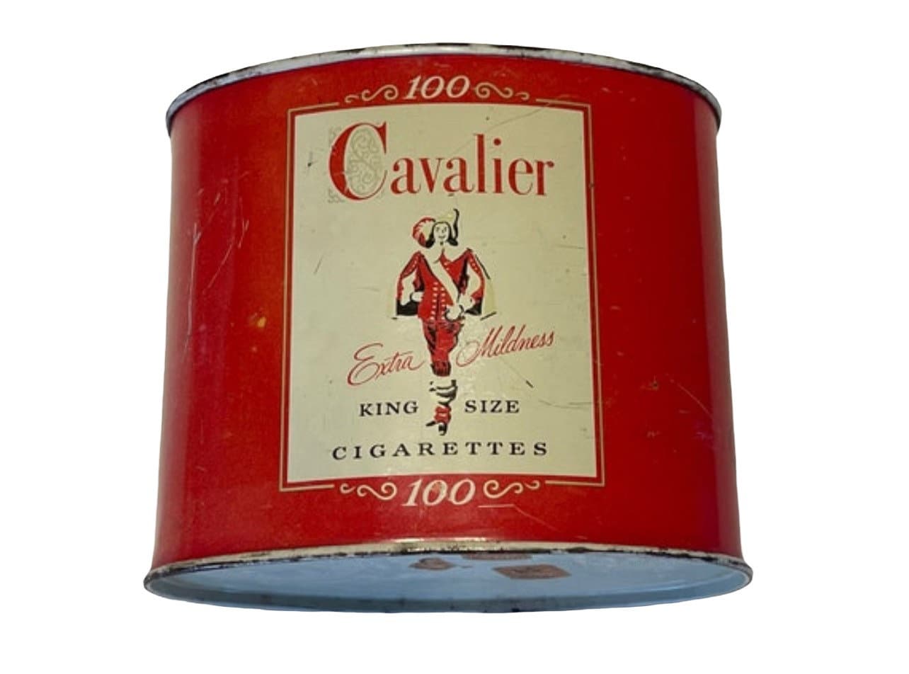 Vintage Cavalier Cigarette Tin