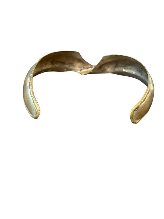 Brutalist Necklace with Copper Bracelets - image 6