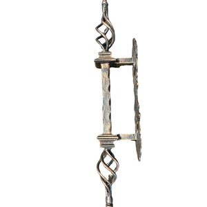 Large Wrought Iron Spiral Door Pull