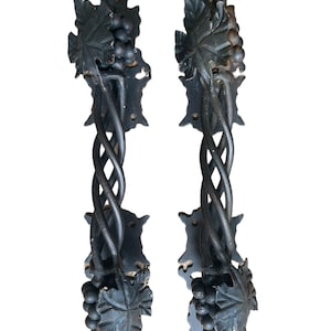 Large Vintage Architectural Grapevine Cluster Door Handles