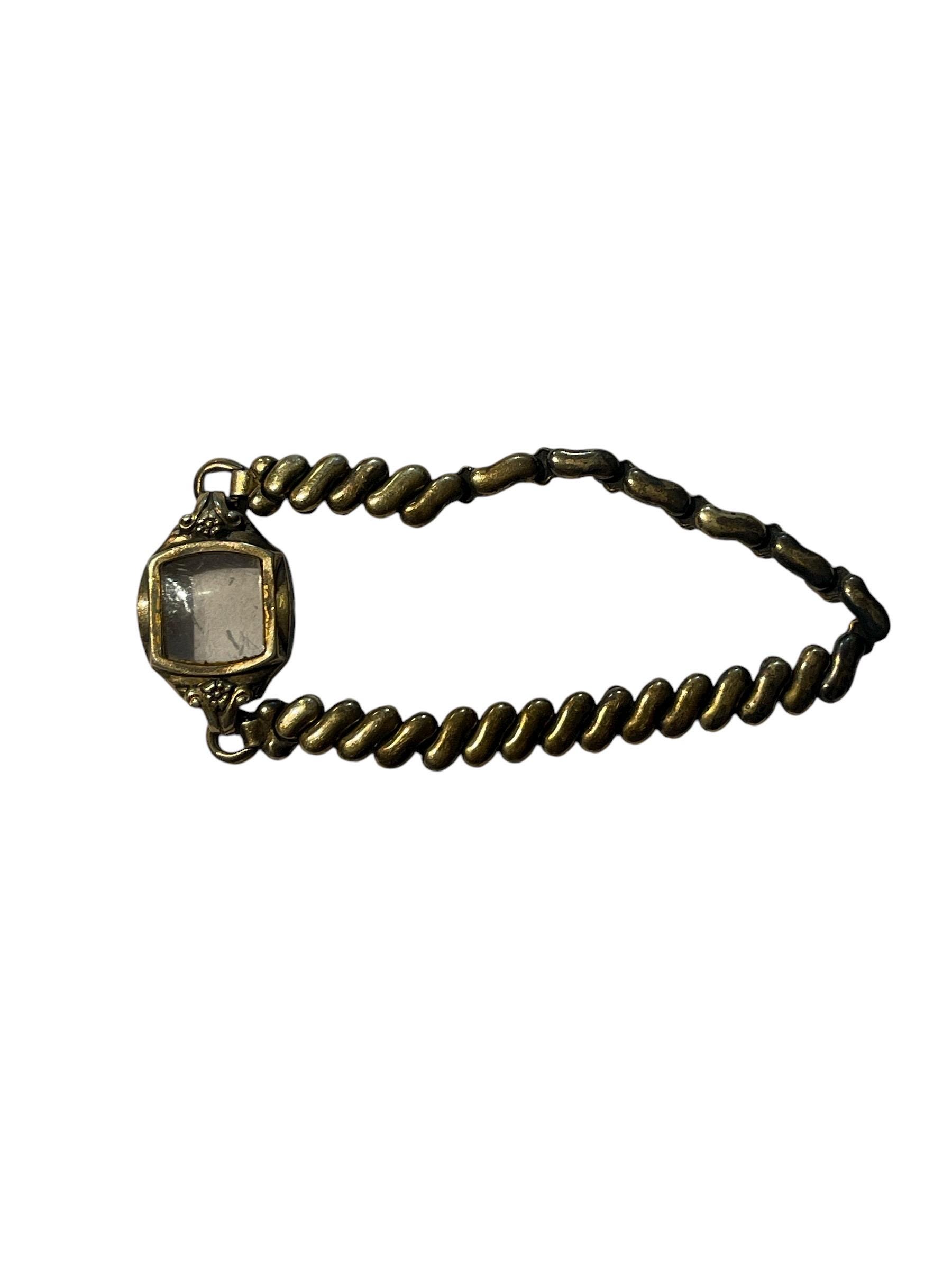 ww2期　ブレスレット 1943 WWII Forstner 10K Gold Filled Stretch Bracelet • Mignon