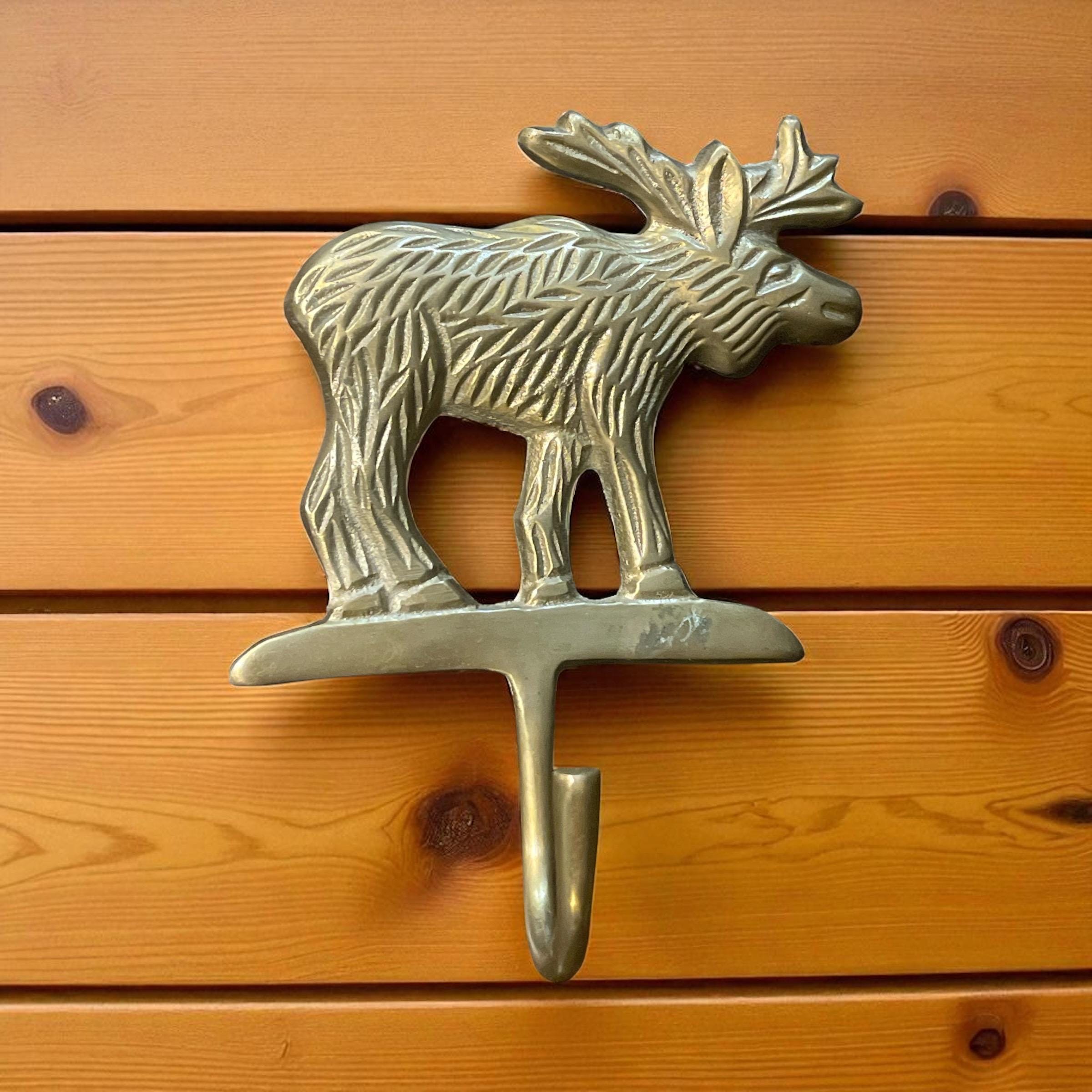 Vintage Brass Moose Wall Hook – Rustic Cabin Lodge Decor - Etsy