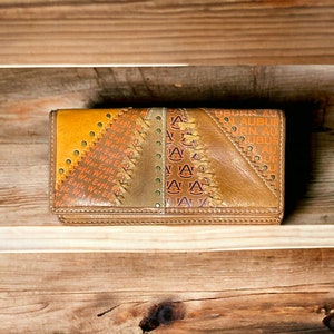 Cartera de cuero Fossil Auburn-War Eagle