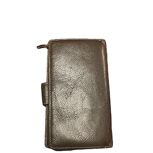 Cartera de piel de bajo vintage