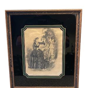 Antique Lithograph Fashion Print