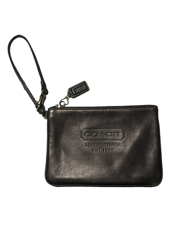 Coach Leatherware Black Makeup Bag - Etsy