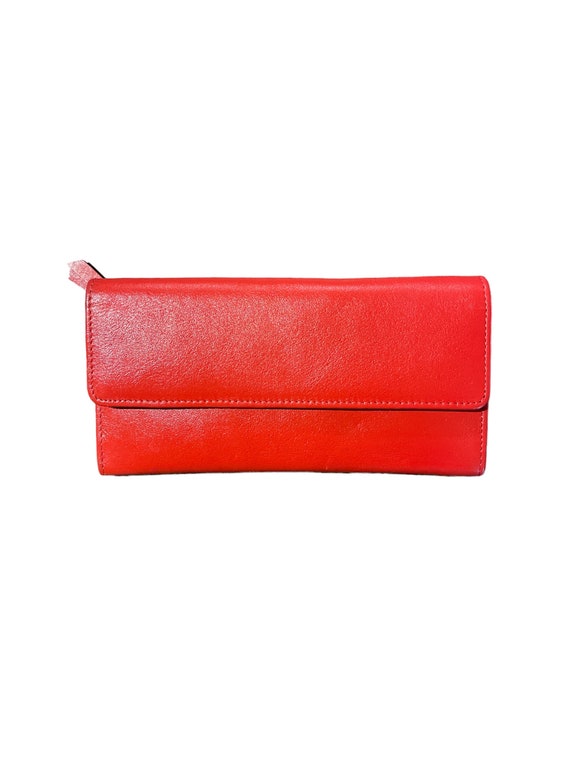 GH Bass Red Leather Women’s Wallet