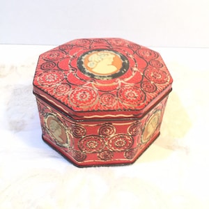 Vintage Octagonal English Tin