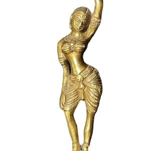Brass Dancing Lady Statue