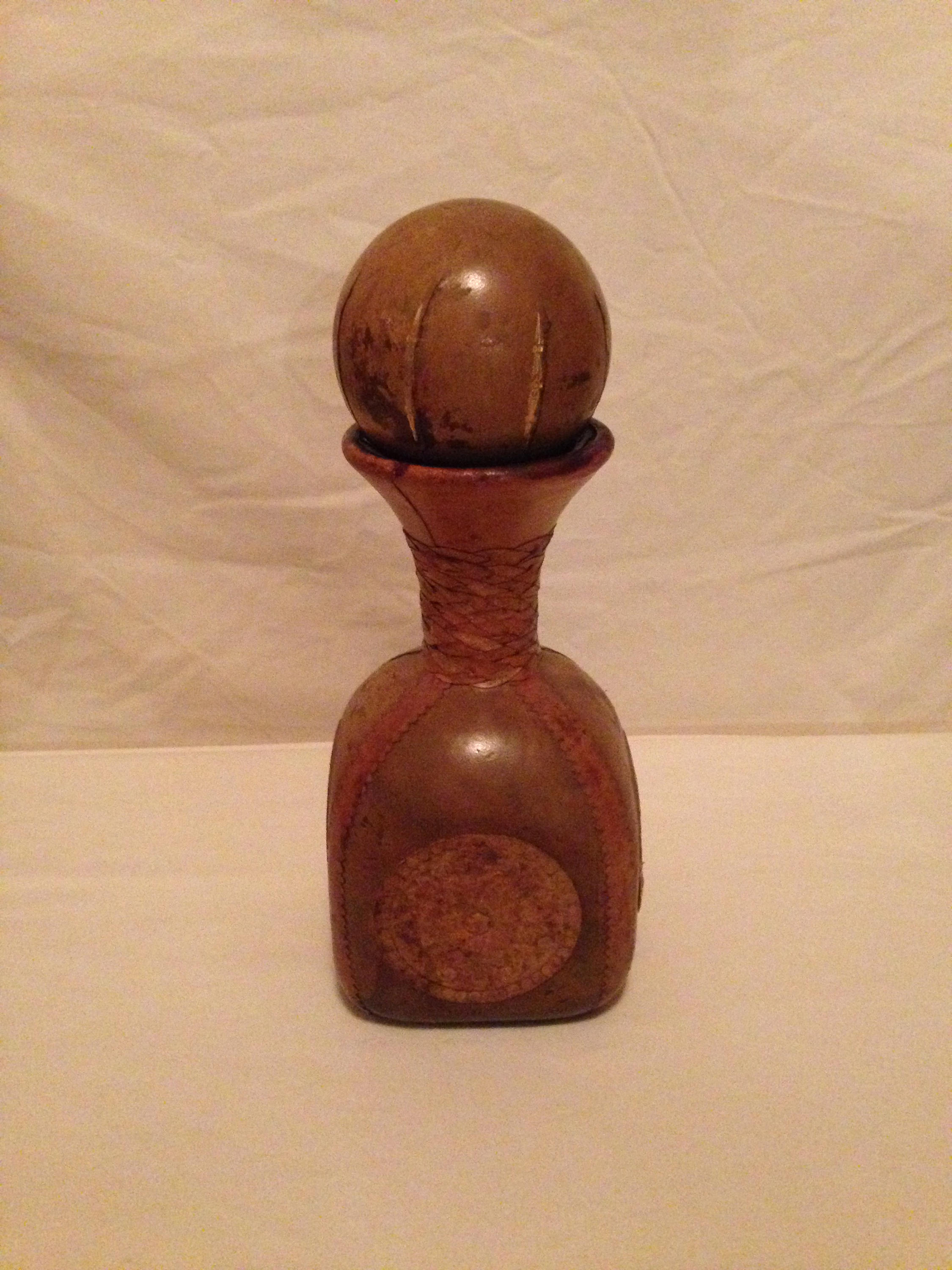 Italian Leather Wrapped Liquor/Wine DecanterVintageRare Etsy