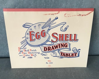 Vintage 1960s Hytone Egg Shell Drawing Tablet No. 1816 -- Unused