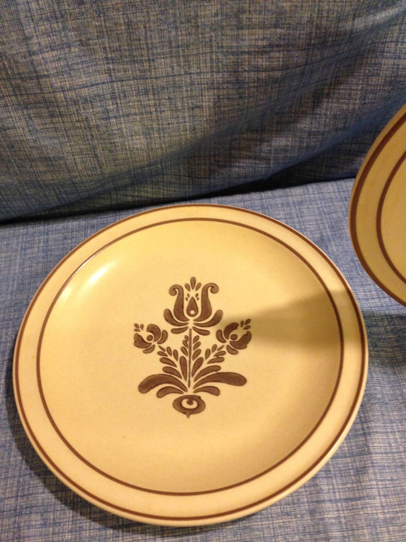 1970s Pfaltzgraff Village Pattern USA 103/8 Stoneware Etsy