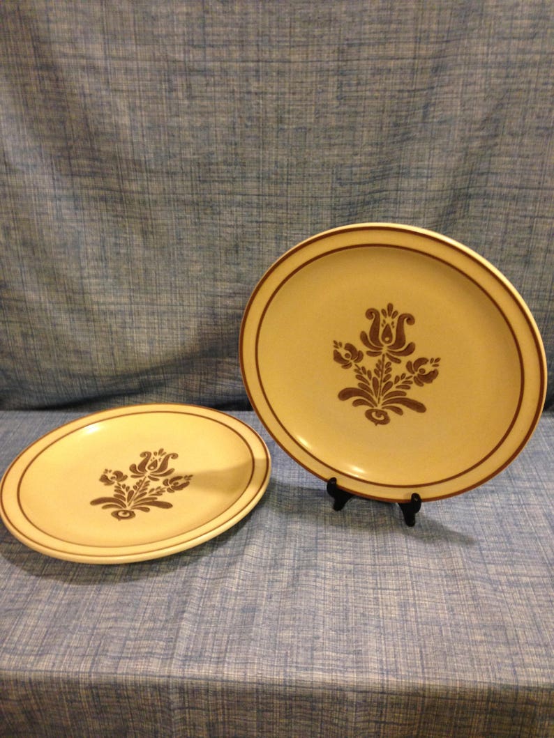 1970s Pfaltzgraff Village Pattern USA 103/8 Stoneware Etsy