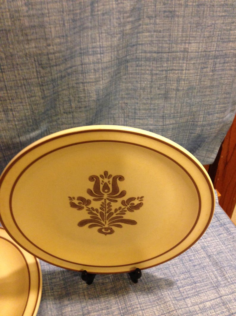 1970s Pfaltzgraff Village Pattern USA 103/8 Stoneware Etsy