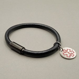 Personalized Unisex Medical Alert ID Bracelet Emergency Contact 16cm to 25cm