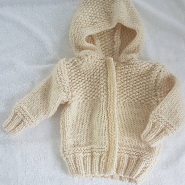 Gilet à capuche,Gilet fille,Taille 2 ans, Manteau fille fait main, Cadeau anniversaire,100% Laine vierge,Veste enfant,