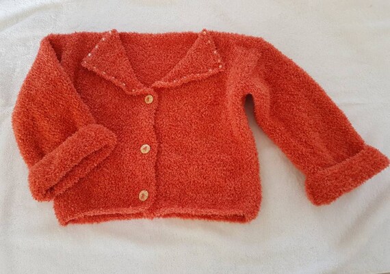 Coral color cardigan cheap