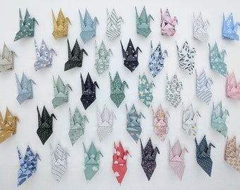 Lot de 40 grues - Origami - Décoration - Fête