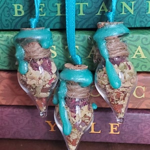 Hanging Spell Bottles, Spell for Peace, Witchy Gifts, for women, Witchy Decor, for her, Witchcraft Gifts, housewarming, pagan altar, for him