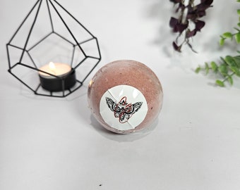 Handmade Bed of Roses Bath Bomb, Beltane Ritual Bath, Sabbat Gift for her, for mom, for wife, for witchy friend, handmade bath fizzy