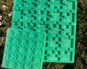 PREORDER puzzle silicone molds - for epoxy resin art jewelry loopcoop loopcoopshop jordan green board games kids stim activity fun children