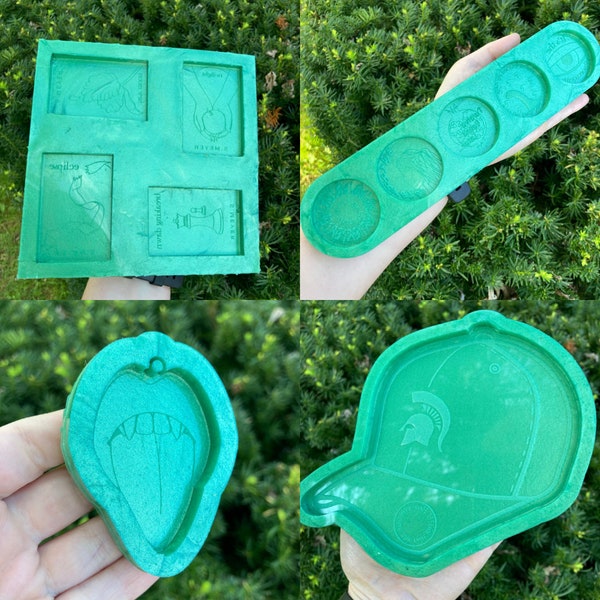 PREORDER twilight silicone molds - loopcoopshop green resin vampire new moon eclipse breaking dawn books movie spartans quotes