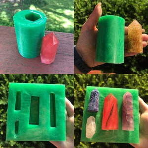 PREORDER crystal points silicone molds - loopcoop loopcoopshop resin casting