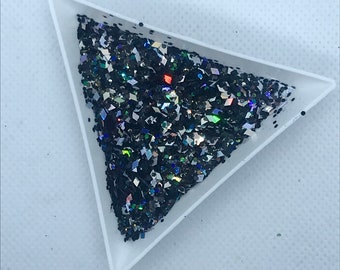 Black ice glitter mix