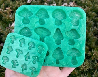 PREORDER mushroom silicone molds - for epoxy resin art jewelry loopcoop loopcoopshop jordan green fungi cottagecore forest fairy woodland