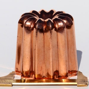 8 Copper canele molds large 2.1 inch set of 8 professional quality 55 mm cannele moulds Hand made in Bordeaux France zdjęcie 3