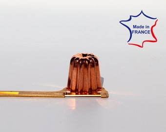 Copper Canele cake mold, High quality made in Bordeaux France medium size cannele 1.75 inches diameter
