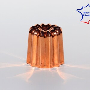 8 Copper canele molds large 2.1 inch set of 8 professional quality 55 mm cannele moulds Hand made in Bordeaux France zdjęcie 10