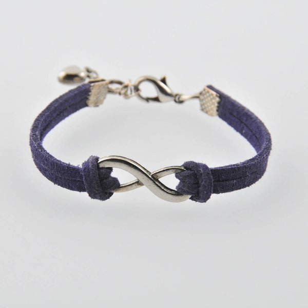 BRACELET daim  infini et coeur