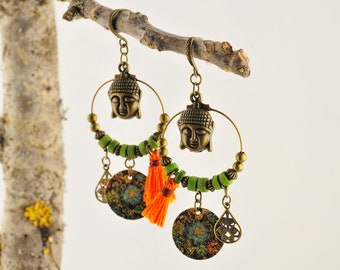 BOUCLES of bamboo beads and charms