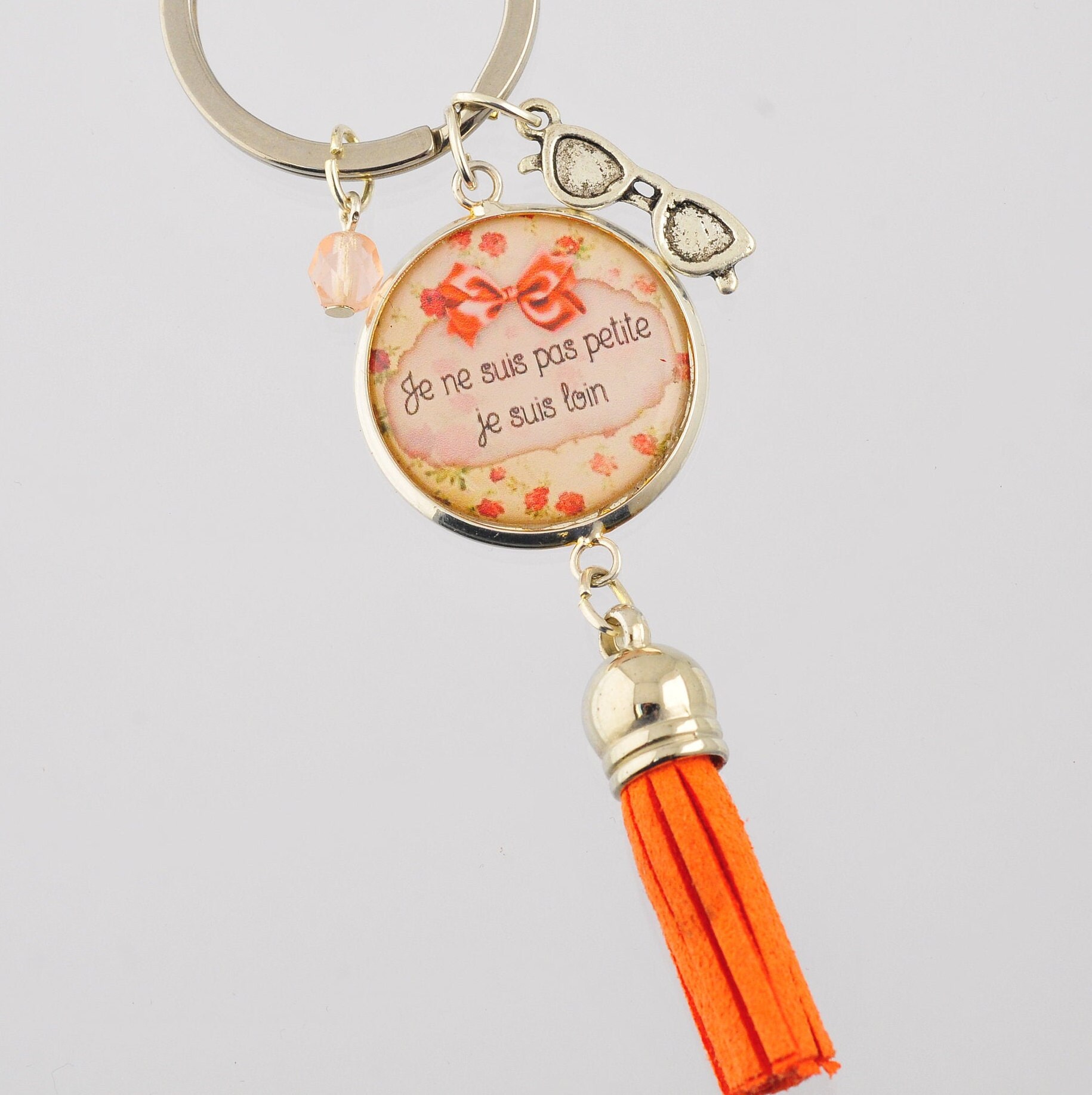 Humour Key Rings 6 Models HUMOR / Key Ring, Pompom, Pearl and Charm - Etsy UK